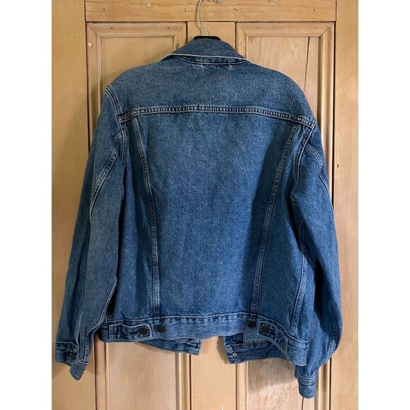 Levi's Premium Womens Vintage Fit Denim Trucker Jacket Size Small Blue FA EXC - Picture 10 of 12